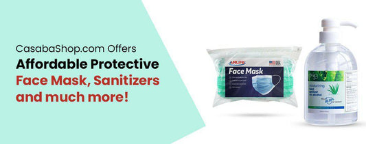 CasabaShop.com Offers Affordable Protective Face Mask, Sanitizers and much more!