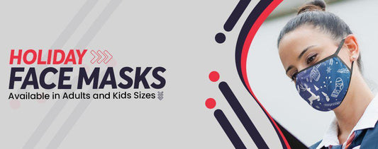 Holiday Face Masks Available in Adults and kids sizes