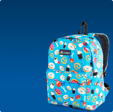 A bag with eating items print