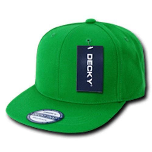 1 Decky Dozen Flat Bill Snapback Caps Hats Solid Two Tone Wholesale Lot!-Contact Us to Choose-
