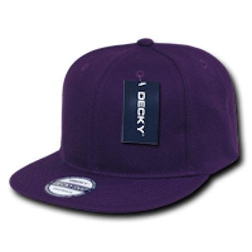1 Decky Dozen Flat Bill Snapback Caps Hats Solid Two Tone Wholesale Lot!-Contact Us to Choose-