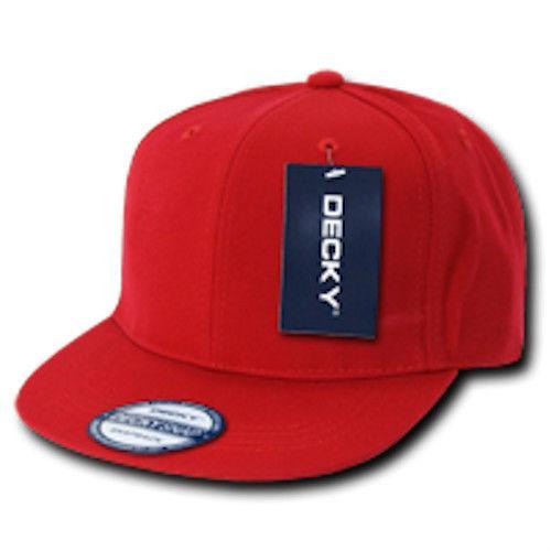 1 Decky Dozen Flat Bill Snapback Caps Hats Solid Two Tone Wholesale Lot!-Contact Us to Choose-