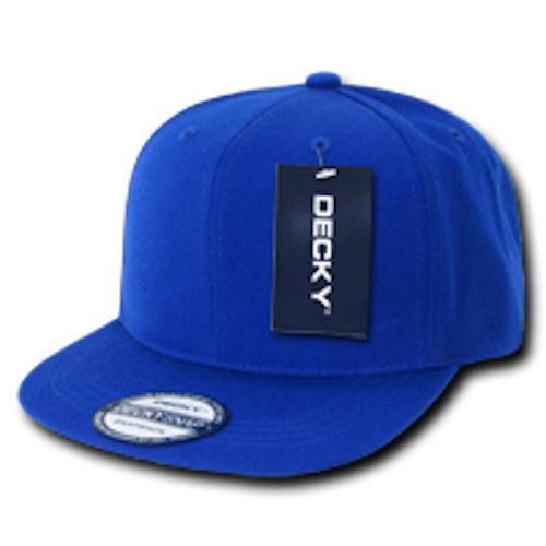 1 Decky Dozen Flat Bill Snapback Caps Hats Solid Two Tone Wholesale Lot!-Contact Us to Choose-