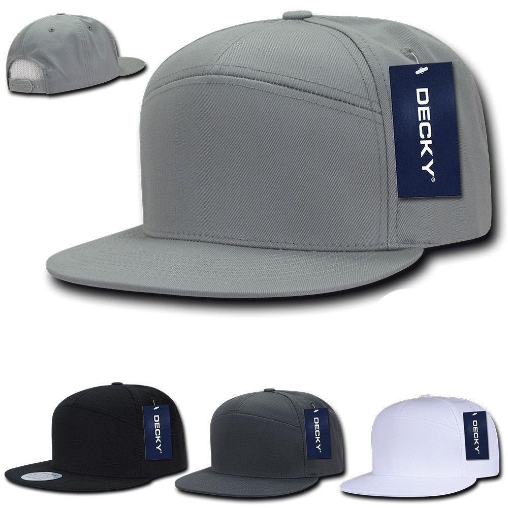 1 Dozen 7 Panel Cotton Snapbacks Flat Bill Baseball Hats Caps Wholesale Bulk-