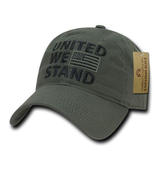 1 Dozen American Flag United We Stand Gadsen Washed Cotton Caps Hats Wholesale Lots-