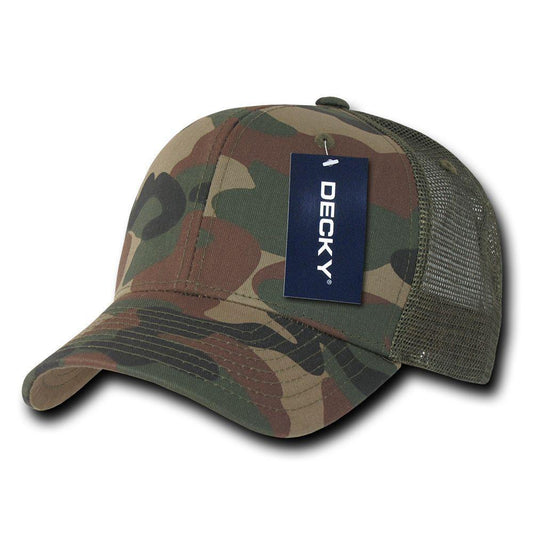 1 Dozen Army Camouflage Curve Bill Trucker Hats Caps Wholesale Lot Bulk-