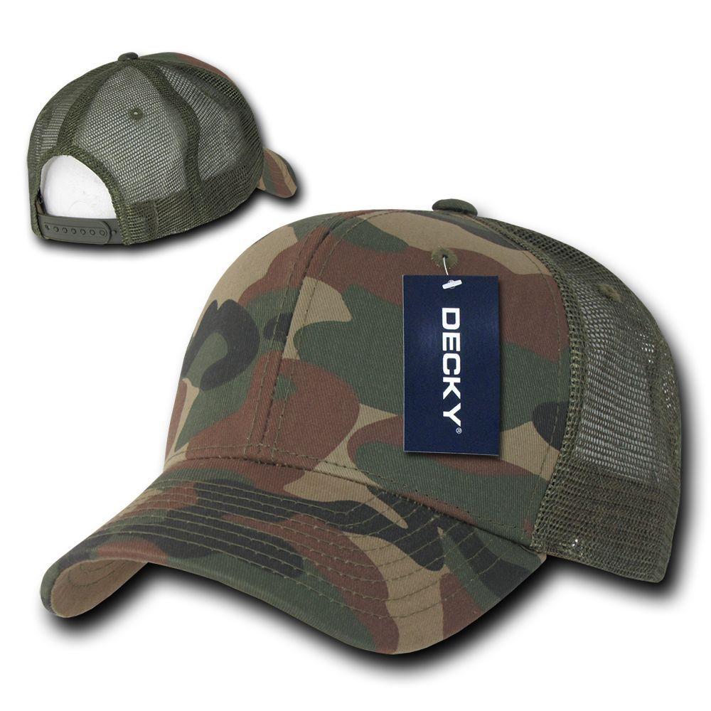 1 Dozen Army Camouflage Curve Bill Trucker Hats Caps Wholesale Lot Bulk-