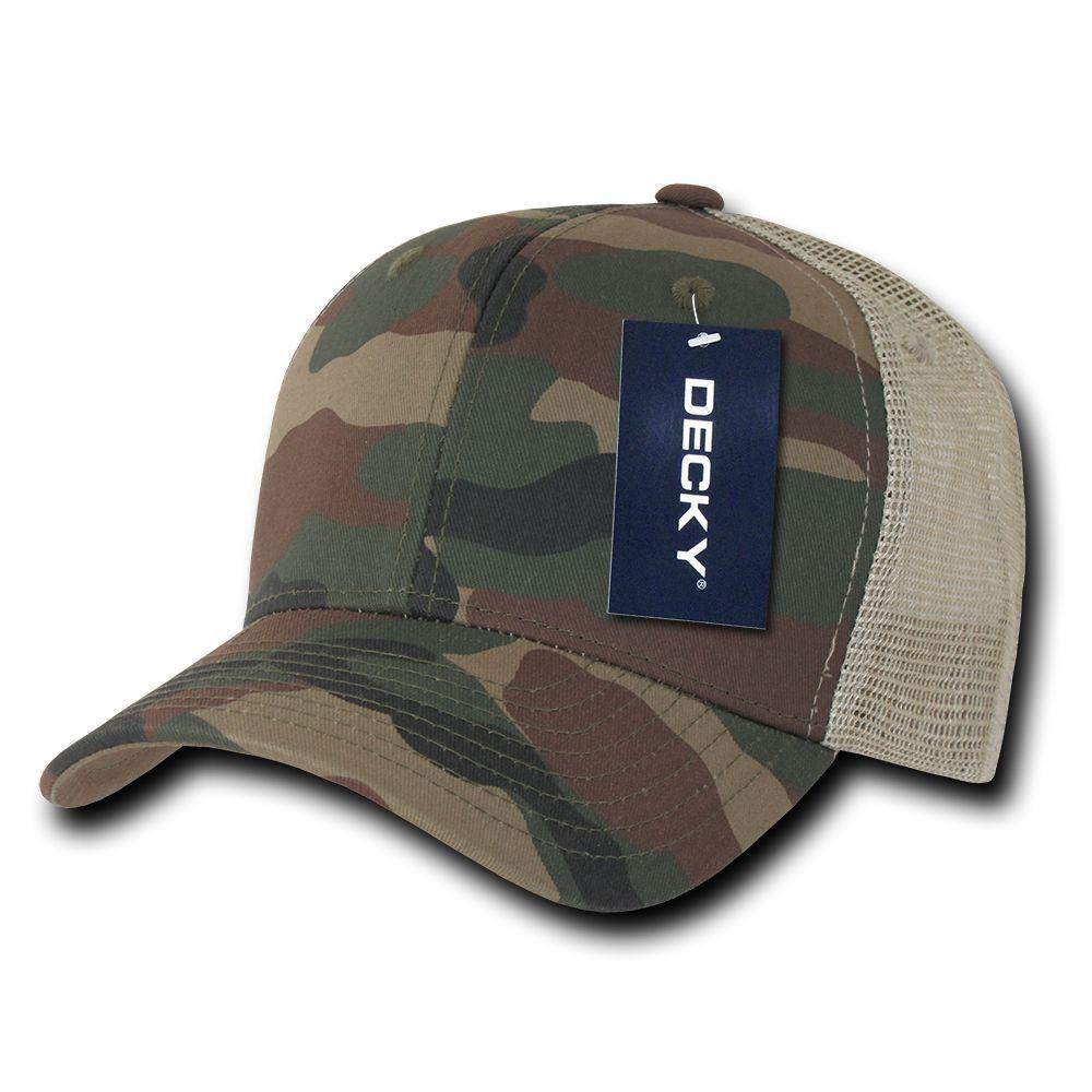 1 Dozen Army Camouflage Curve Bill Trucker Hats Caps Wholesale Lot Bulk-