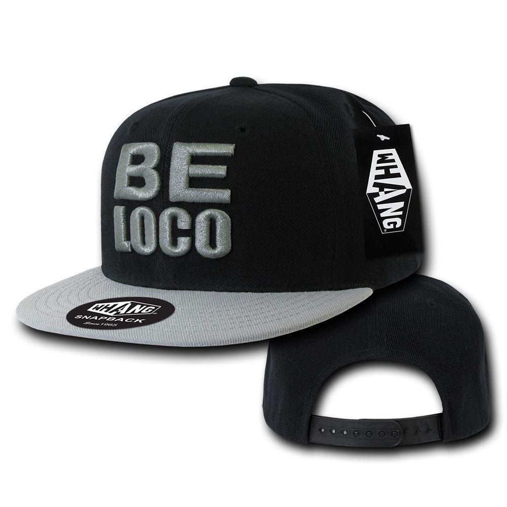 1 Dozen Be Loco 6 Panel Retro Flat Bill Constructed Snapback Hats Caps Wholesale Lots-
