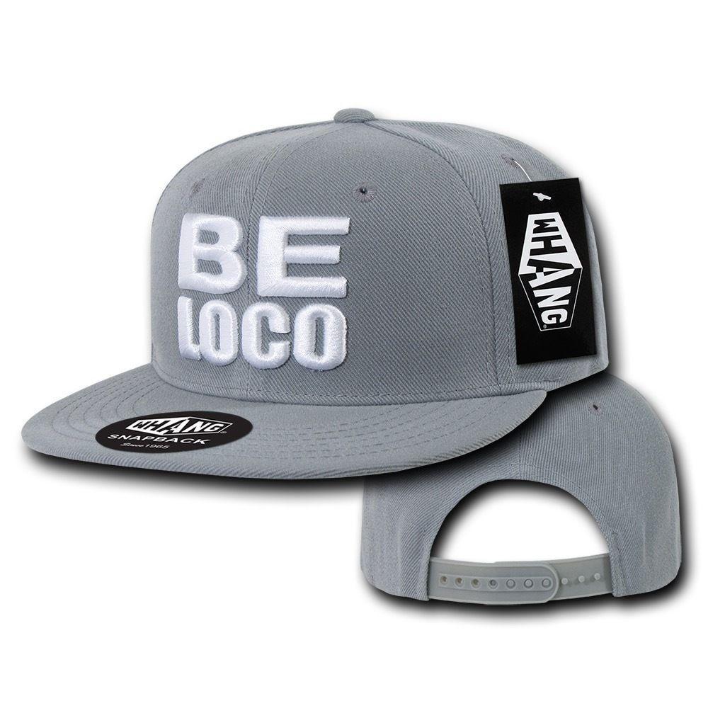 1 Dozen Be Loco 6 Panel Retro Flat Bill Constructed Snapback Hats Caps Wholesale Lots-