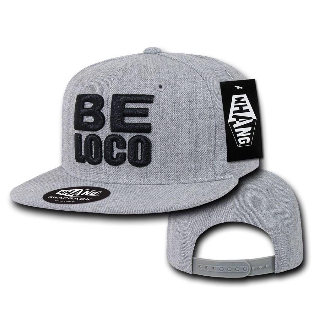 1 Dozen Be Loco 6 Panel Retro Flat Bill Constructed Snapback Hats Caps Wholesale Lots-