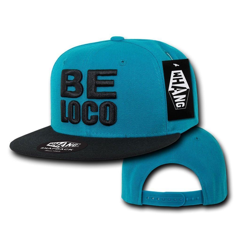 1 Dozen Be Loco 6 Panel Retro Flat Bill Constructed Snapback Hats Caps Wholesale Lots-