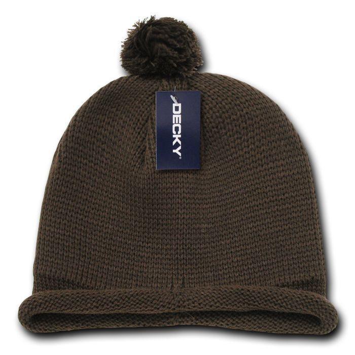 1 Dozen Beanies Snowflake Solid Roll Up Warm Knitted Ski Poms Wholesale Bulk-