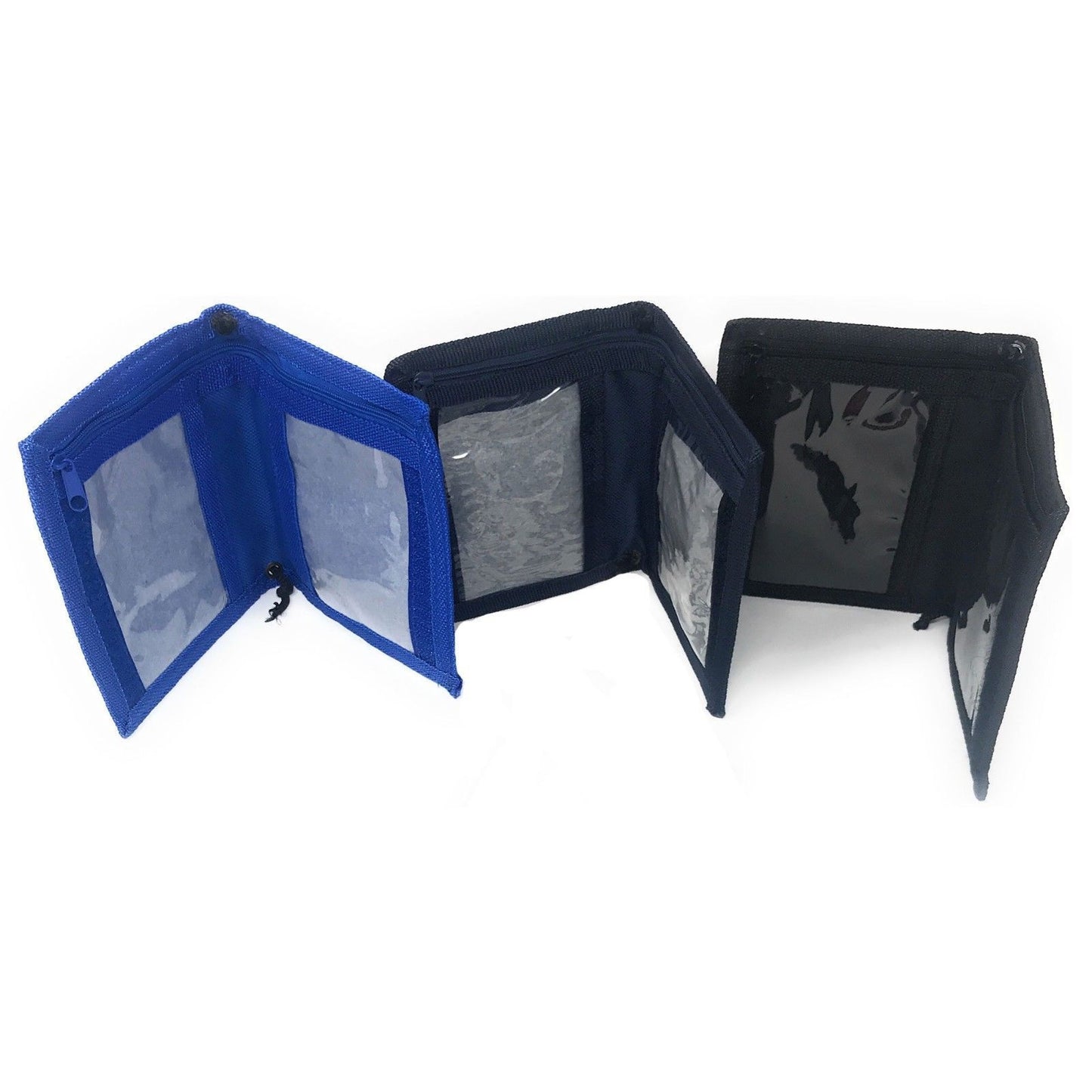 1 Dozen Bi-Fold Foldable Neck Wallet Conference Badge Id Holders Wholesale Bulk-Royal-