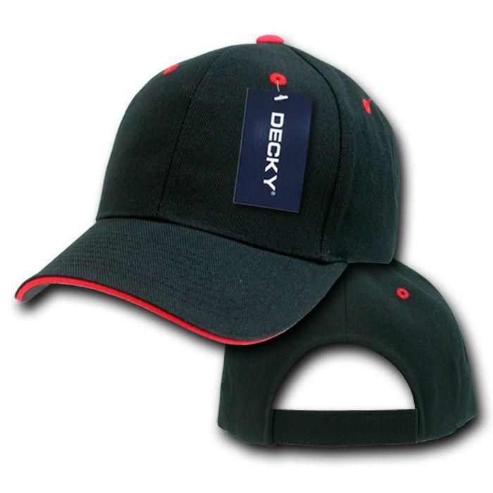 1 Dozen Blank Decky Sandwich Visor Pro Baseball Hats Caps Wholesale Lot-