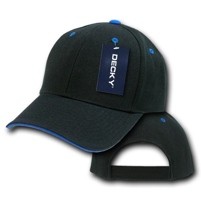 1 Dozen Blank Decky Sandwich Visor Pro Baseball Hats Caps Wholesale Lot-
