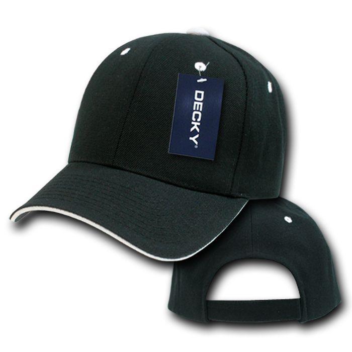 1 Dozen Blank Decky Sandwich Visor Pro Baseball Hats Caps Wholesale Lot-
