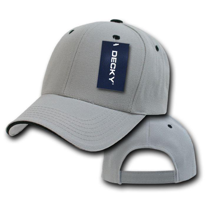 1 Dozen Blank Decky Sandwich Visor Pro Baseball Hats Caps Wholesale Lot-