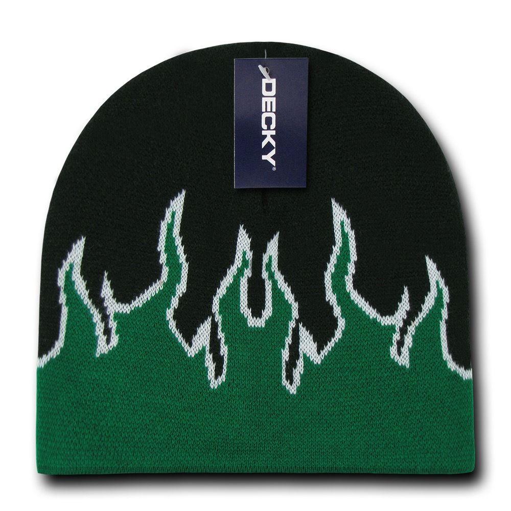 1 Dozen Boys Girls Kids Youth Decky Fire Flame Beanies Caps Hats Wholesale Lot-