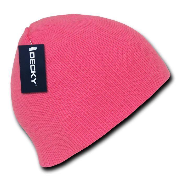 1 Dozen Bright Neon Short Beanies Caps Hats Knit Ski Skull Snowboard Wholesale Bulk-