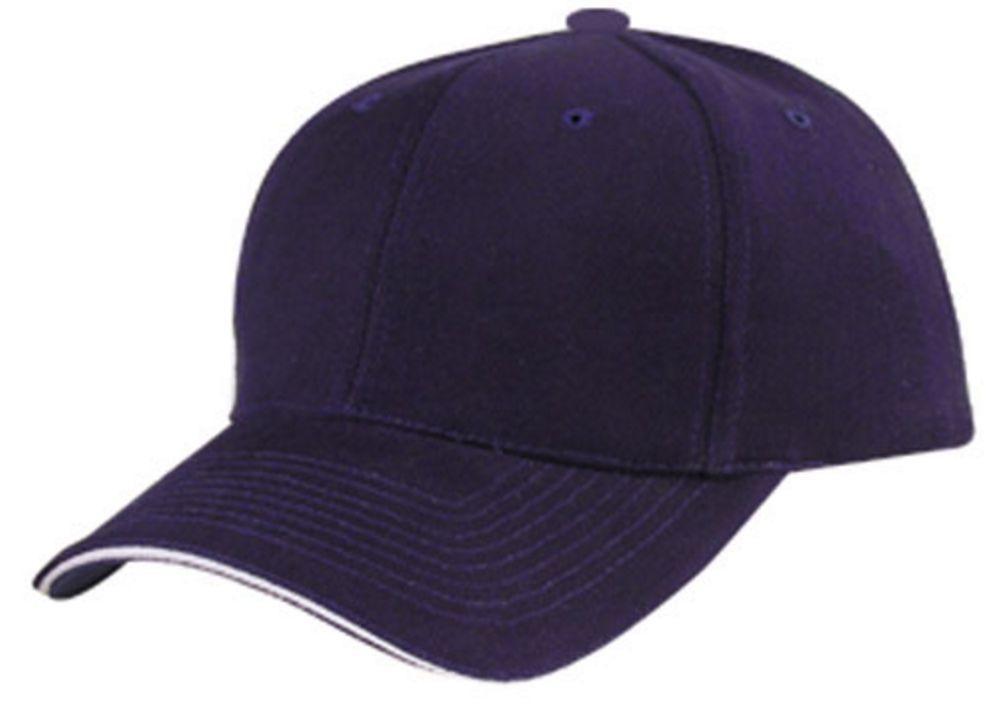 1 Dozen Brushed Cotton Sandwich 6 Panel Low Crown Baseball Hats Caps Wholesale Bulk-