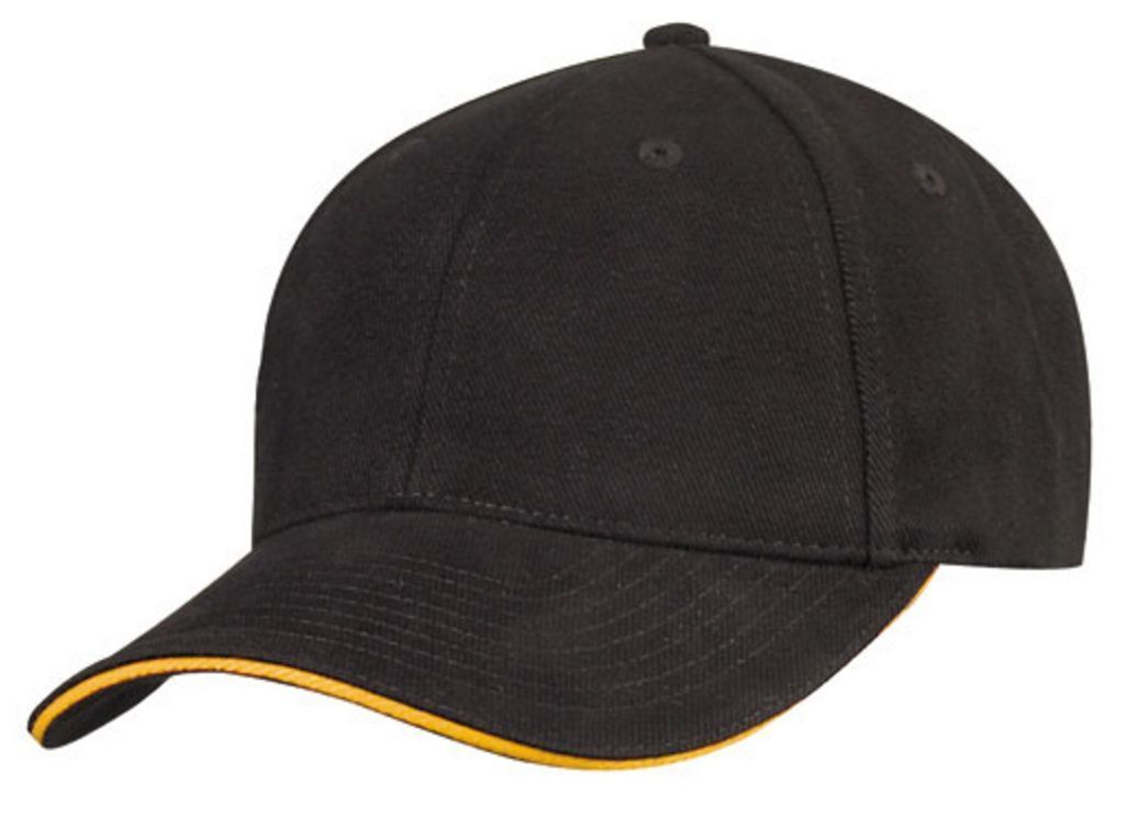 1 Dozen Brushed Cotton Sandwich 6 Panel Low Crown Baseball Hats Caps Wholesale Bulk-