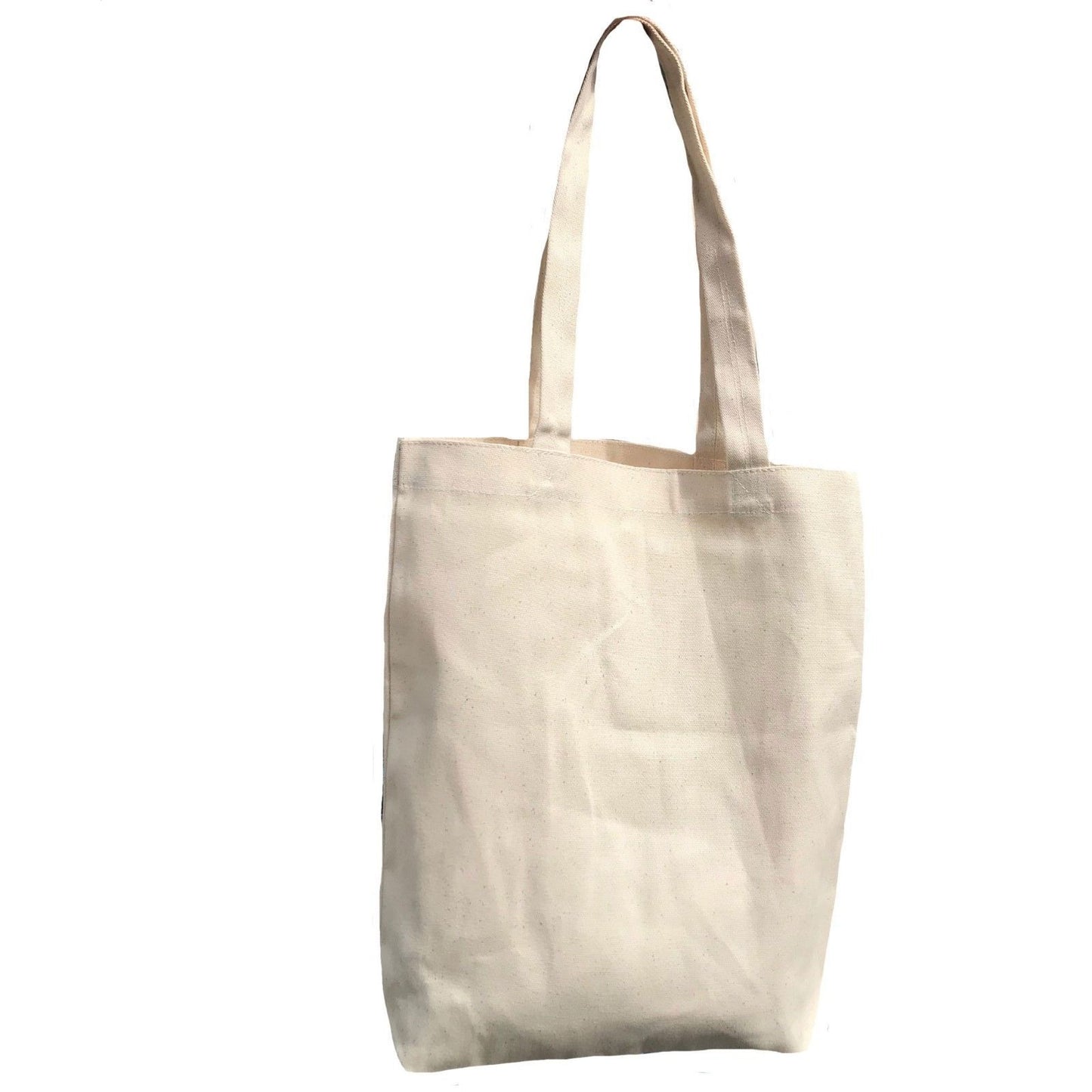 1 Dozen Cotton Reusable Grocery Shopping Tote Bags Gusset Natural Wholesale Bulk-