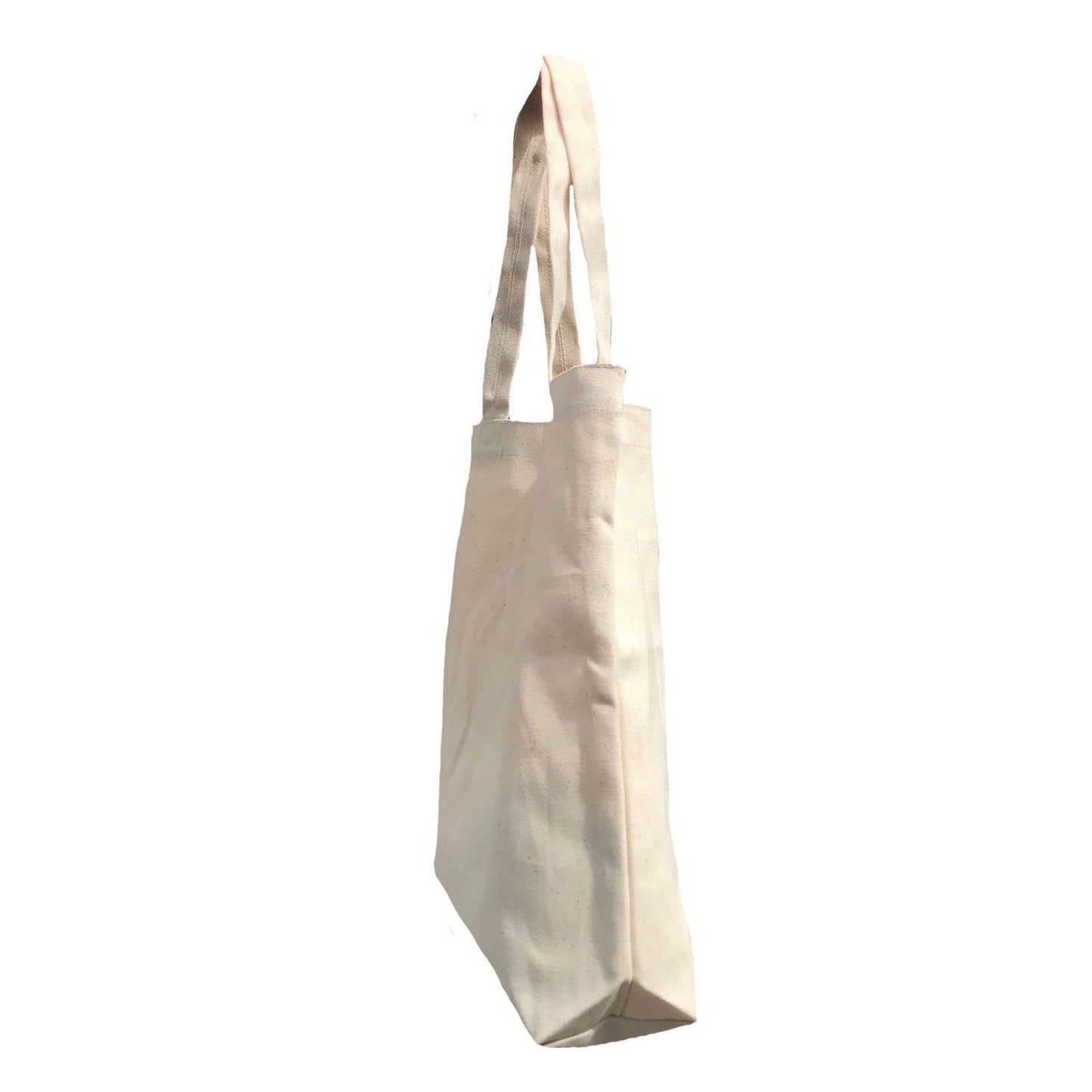 1 Dozen Cotton Reusable Grocery Shopping Tote Bags Gusset Natural Wholesale Bulk-