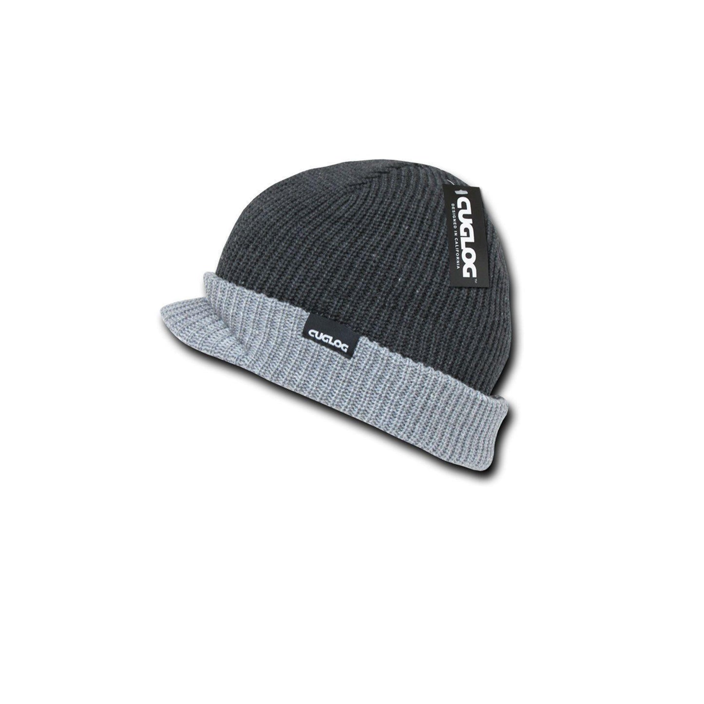 1 Dozen Cuglog Baekdui Beanies Ribbed Knit Cuffed Army Gi Visor Wholesale Lot Bulk-