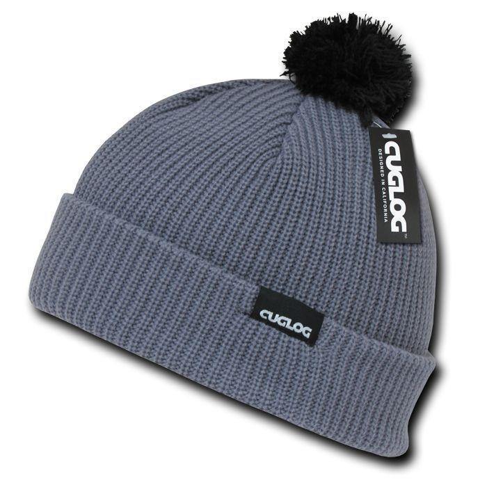 1 Dozen Cuglog Beanies Sailor Watch Knit Cuffed Pom Ski Warm Winter Whoelsale-
