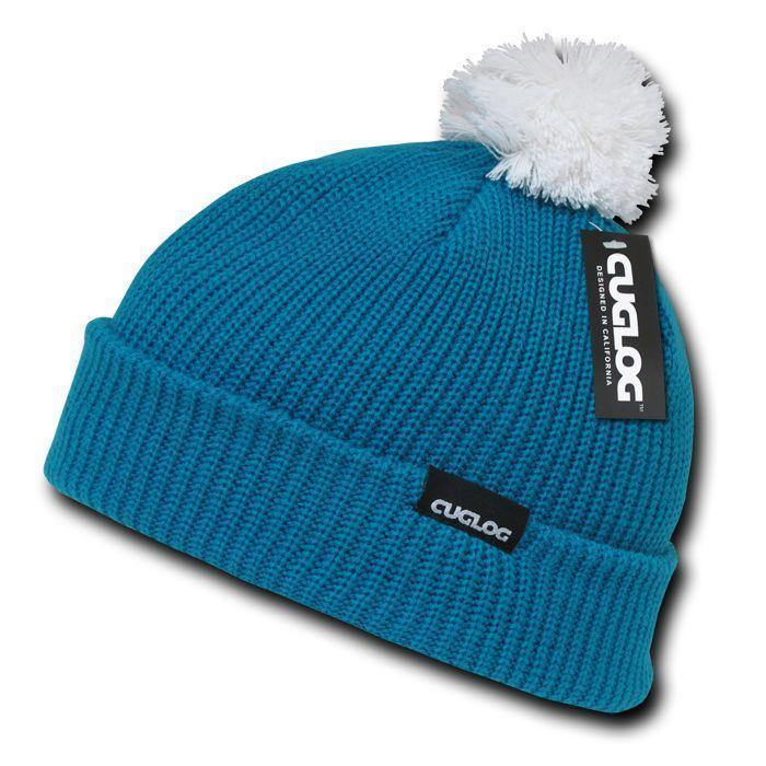 1 Dozen Cuglog Beanies Sailor Watch Knit Cuffed Pom Ski Warm Winter Whoelsale-