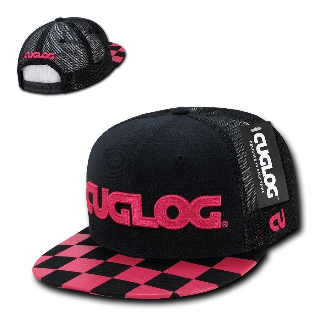 1 Dozen Cuglog Checker 6 Panel Retro Flat Bill Trucker Caps Hats Wholesale Lots-