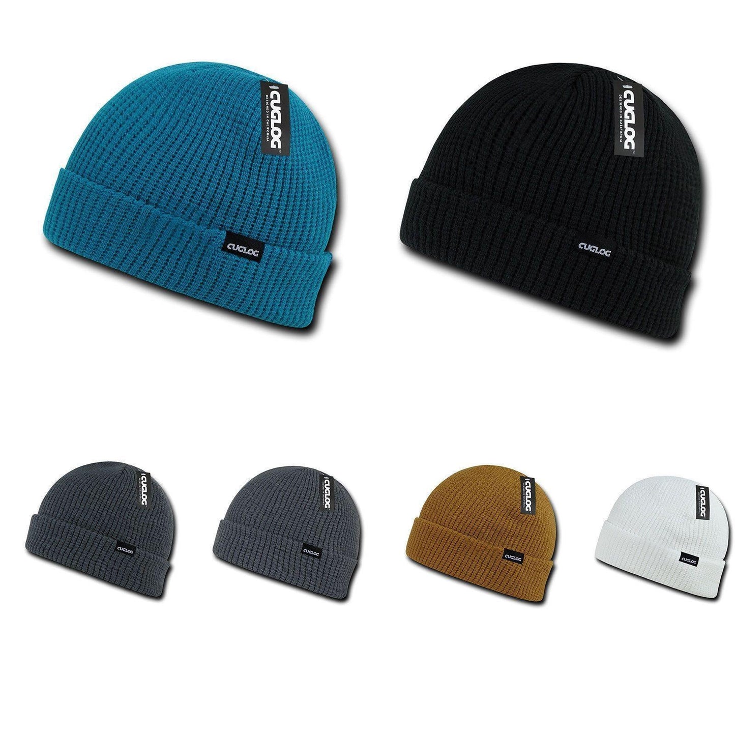 1 Dozen Cuglog Taranaki Cuffed Slouched Beanies Winter Caps Hats Wholesale Lots-CONTACT US TO MIX AND MATCH COLORS-