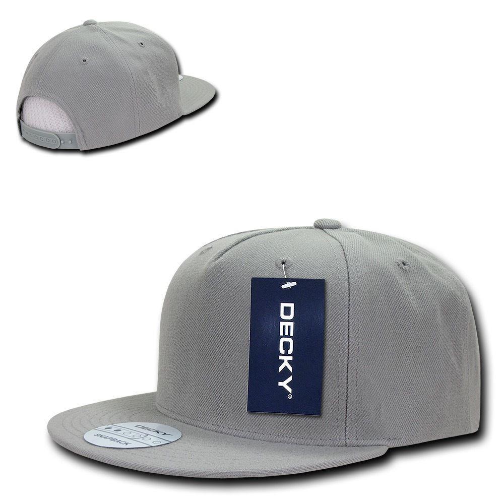 1 Dozen Decky 5 Panel Acrylic Retro Flat Bill Snapback Baseball Wholesale Bulk-