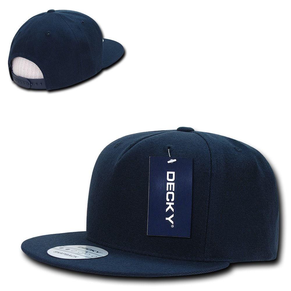 1 Dozen Decky 5 Panel Acrylic Retro Flat Bill Snapback Baseball Wholesale Bulk-