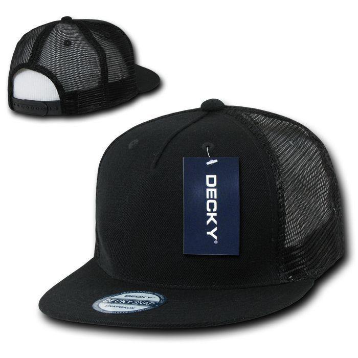 1 Dozen Decky 5 Panel Flat Bill Baseball Trucker Caps Cap Hats Wholesale Lots-