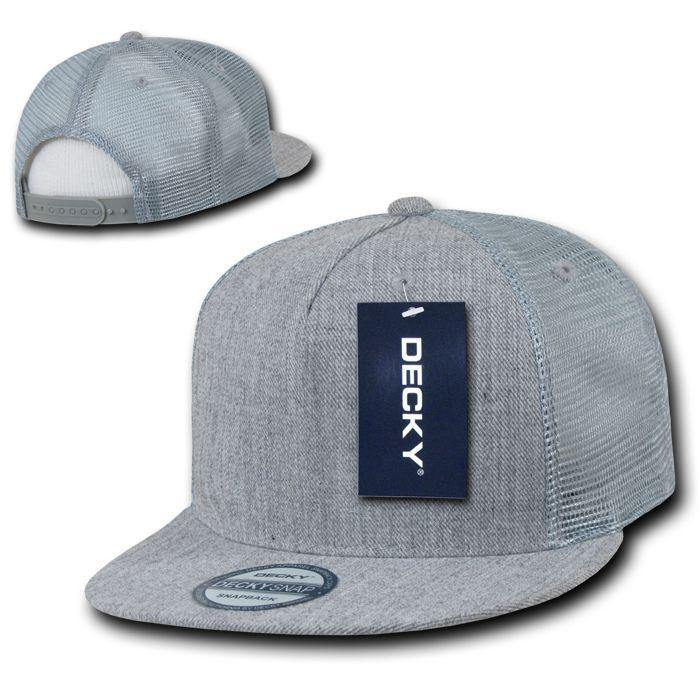 1 Dozen Decky 5 Panel Flat Bill Baseball Trucker Caps Cap Hats Wholesale Lots-