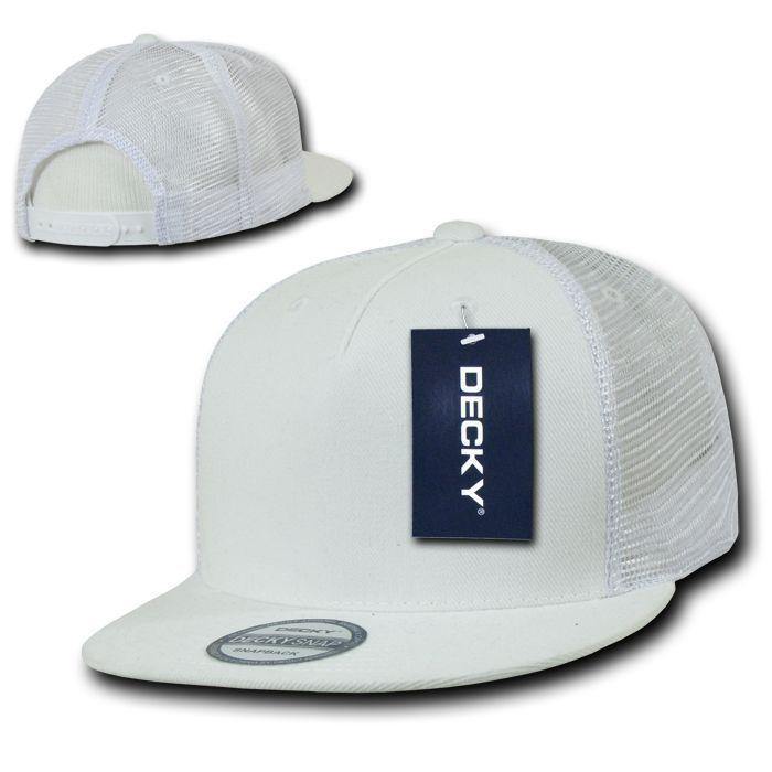 1 Dozen Decky 5 Panel Flat Bill Baseball Trucker Caps Cap Hats Wholesale Lots-