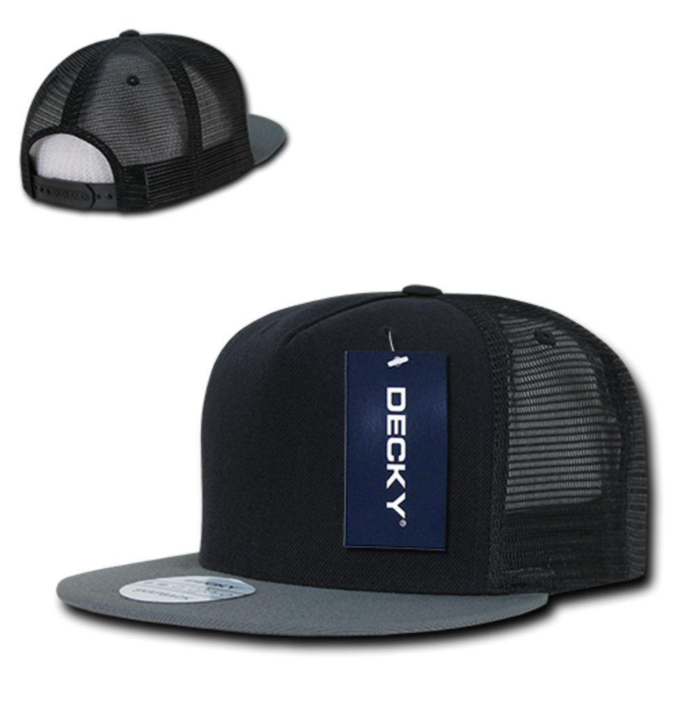 1 Dozen Decky 5 Panel Flat Bill Baseball Trucker Caps Cap Hats Wholesale Lots-