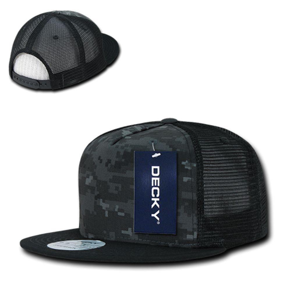 1 Dozen Decky 5 Panel Flat Bill Baseball Trucker Caps Cap Hats Wholesale Lots-