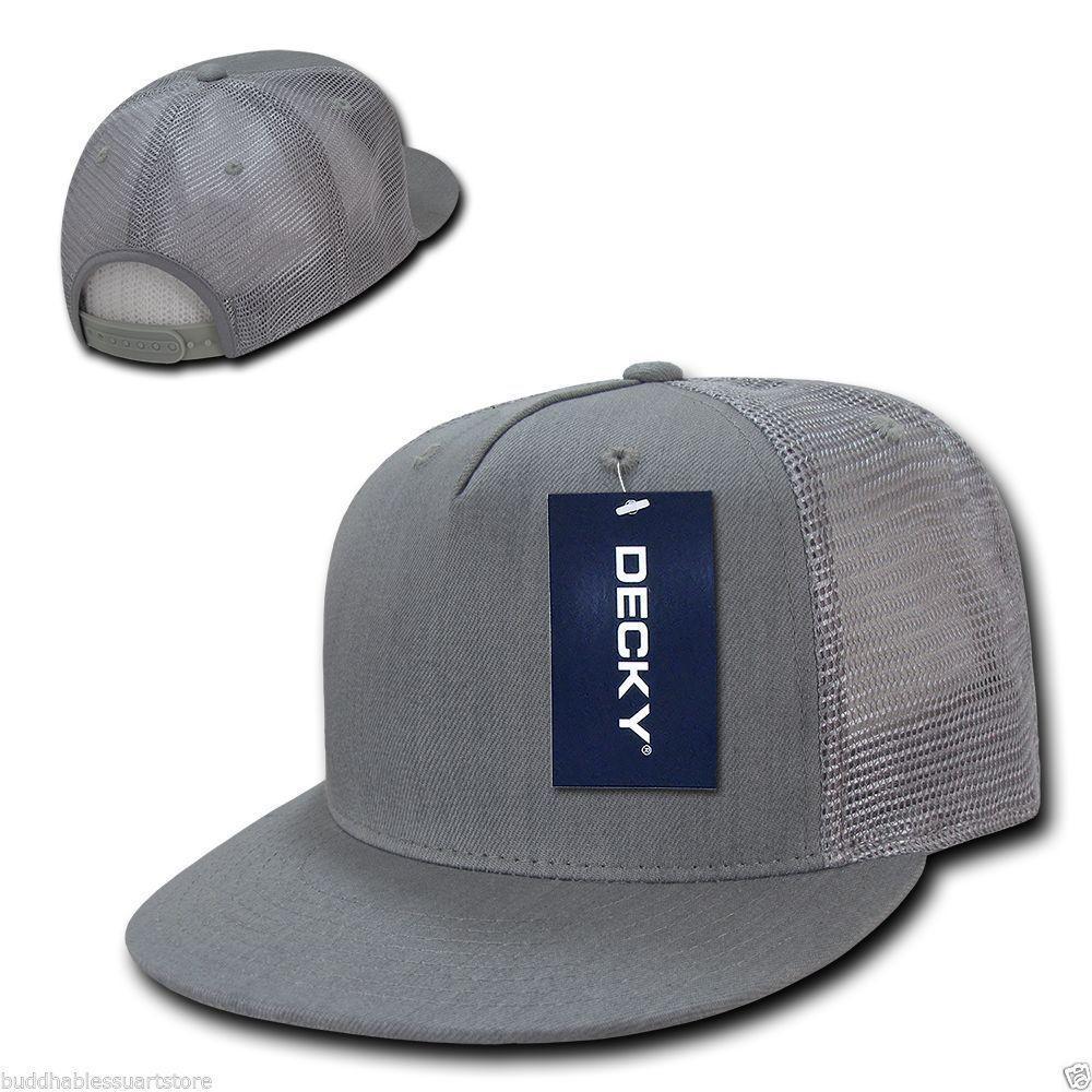 1 Dozen Decky 5 Panel Flat Bill Denim Trucker Baseball Caps Hats Wholesale Lots-