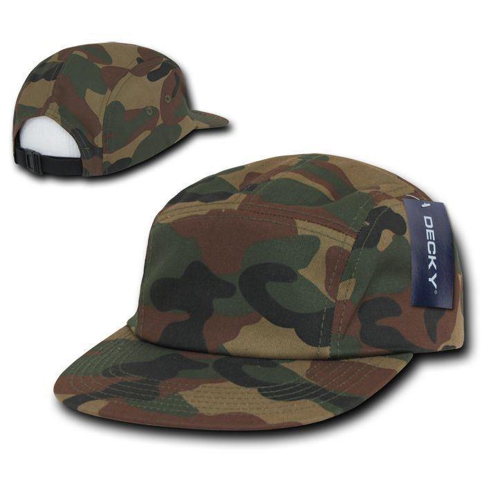 1 Dozen Decky 5 Panel Racer Racing Jockey Biker Caps Hats Camo Wholesale-985 - Solid Colors-