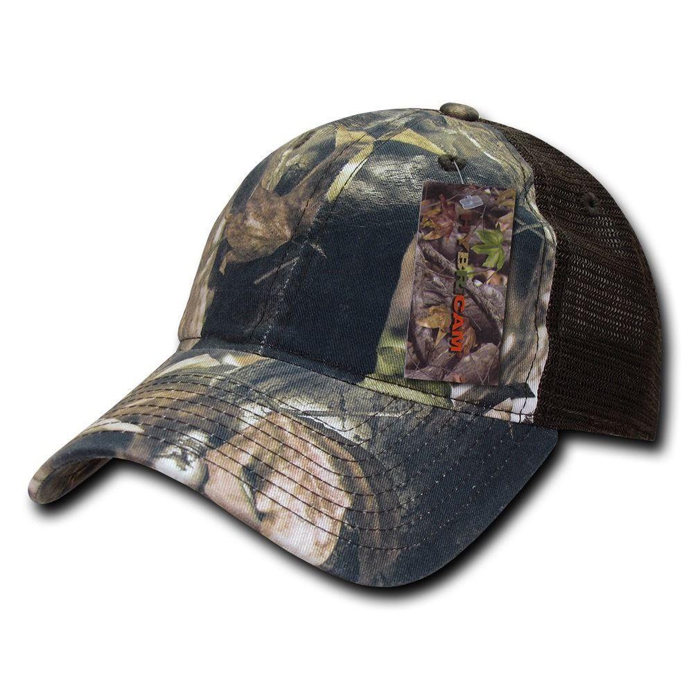 1 Dozen Decky 6 Panel Camouflage Hybricam Trucker Hats Caps Wholesale Lots-