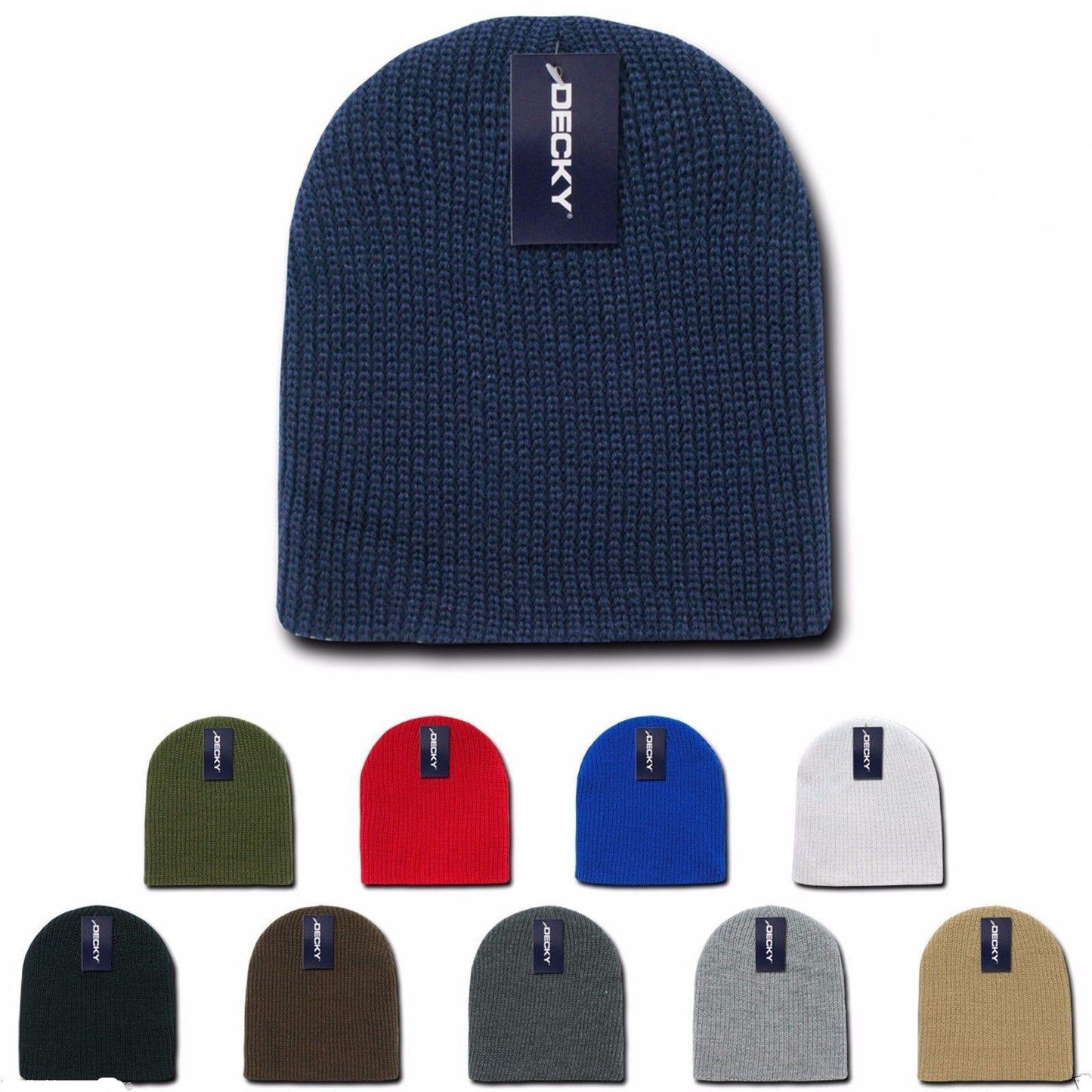 1 Dozen Decky Beanie Beanies Gi Watch Caps Visor Ski Skull Warm Wholesale-