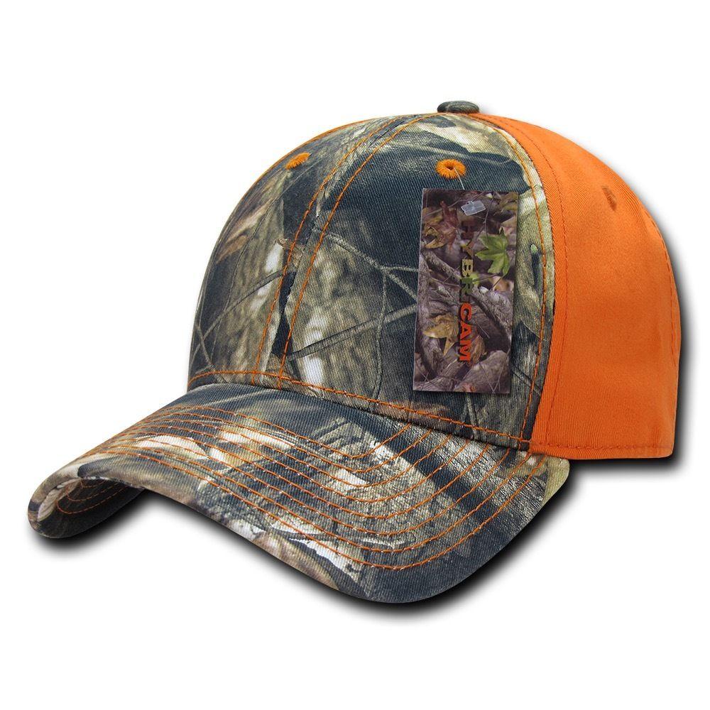 1 Dozen Decky Camo Hybricam Pre Curved Bill Low Crown Hats Cap Wholesale Lot-