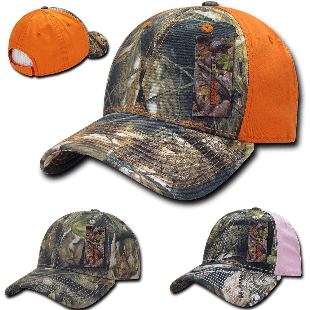 1 Dozen Decky Camo Hybricam Pre Curved Bill Low Crown Hats Cap Wholesale Lot-