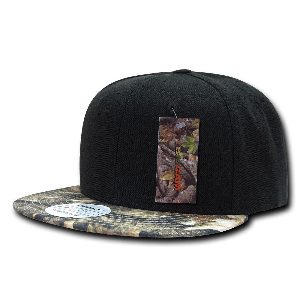 1 Dozen Decky Camouflage Hybricam Bill Snapback Baseball Caps Hats Wholesale Lot-