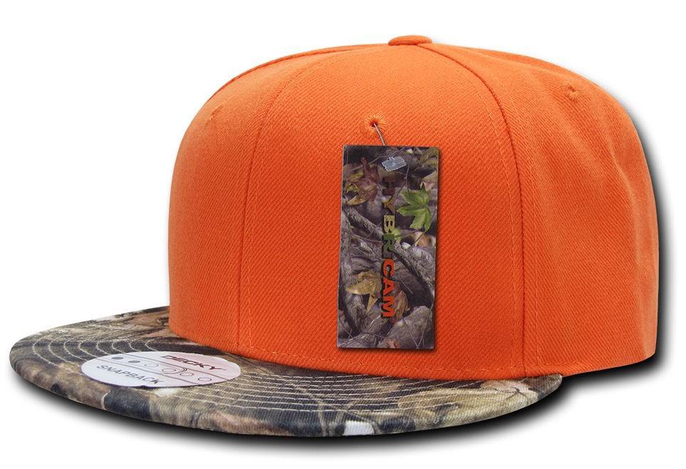 1 Dozen Decky Camouflage Hybricam Bill Snapback Baseball Caps Hats Wholesale Lot-