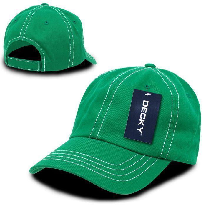 1 Dozen Decky Contra Stitch Polo Washed Cotton Dad Caps Hats Wholesale Lots-