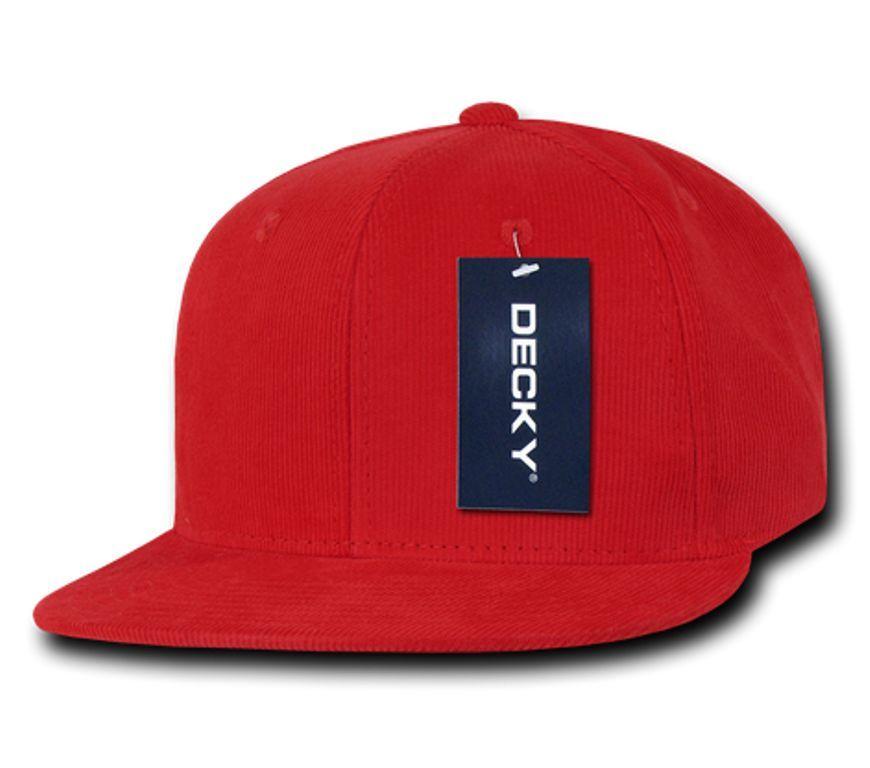 1 Dozen Decky Corduroy Snapback 6 Panel Constructed Baseball Hats Caps Wholesale Lots-